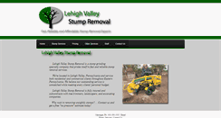 Desktop Screenshot of lehighvalleystumpremoval.com